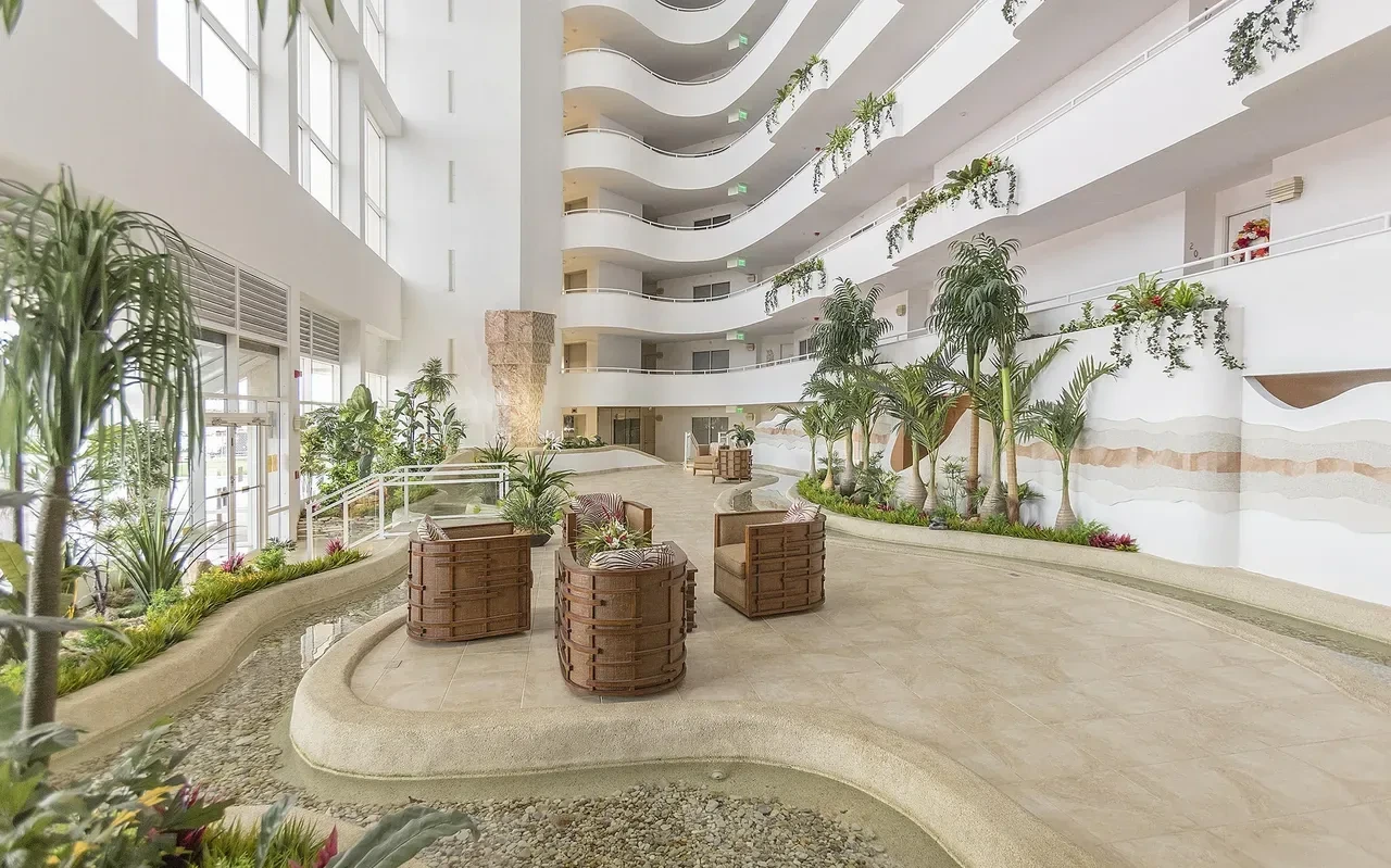 The Peninsula's climate-controlled atrium